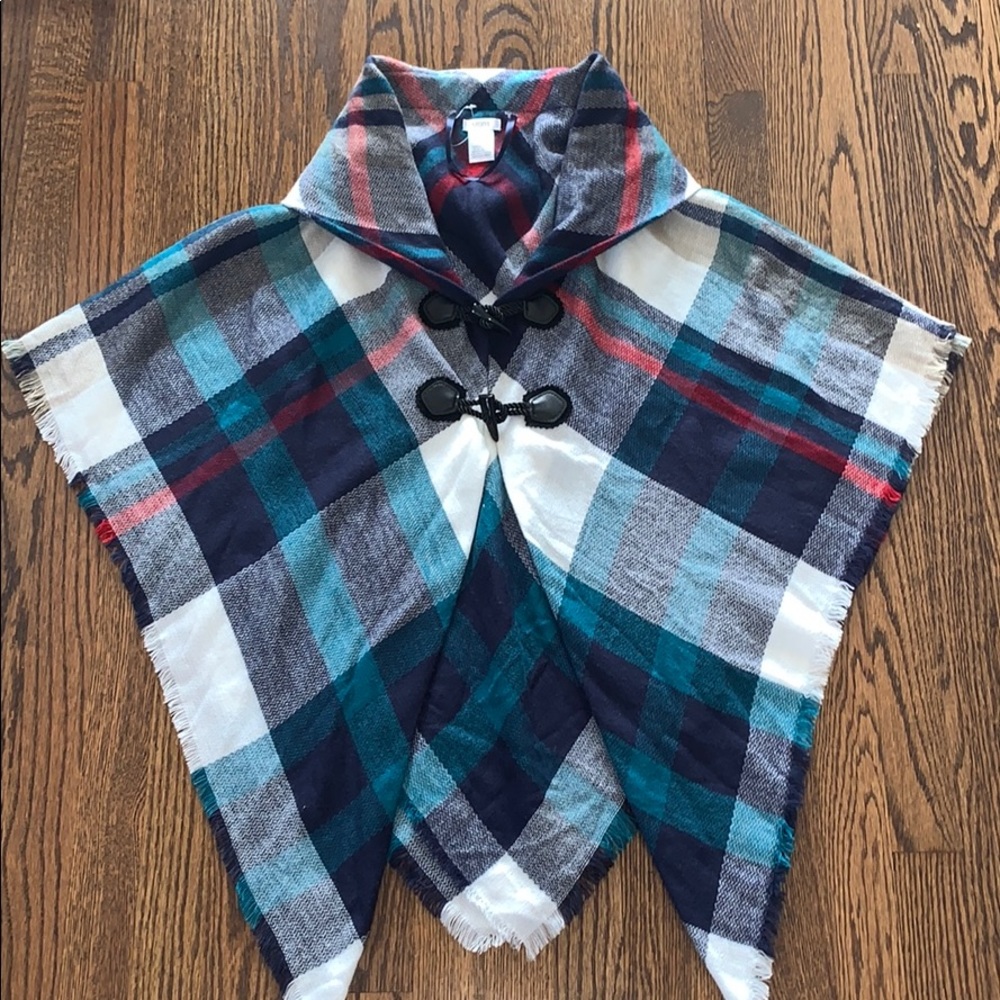 Plaid Poncho / Cape